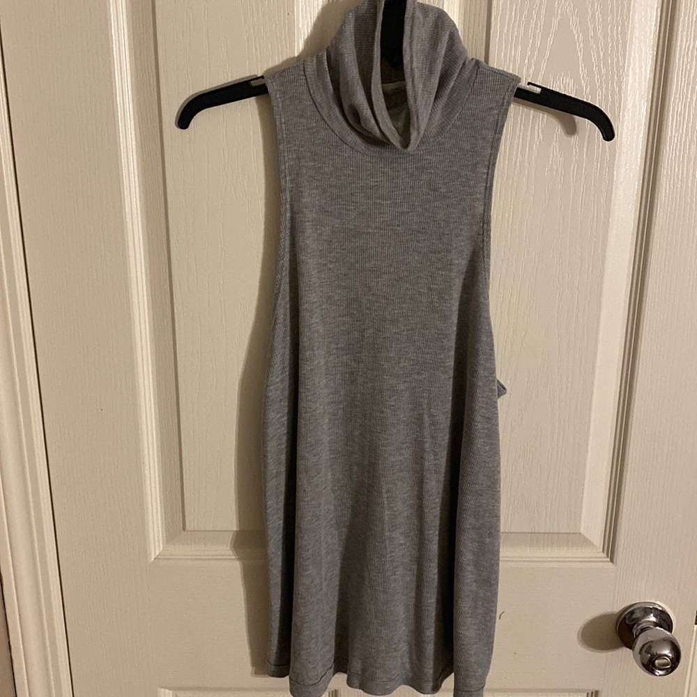Gray collars free people tank top